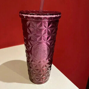 Starbucks Holiday 2023 Europe Exclusive Steel Venti Tumbler Pink Red Ombre